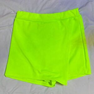 Neon Green Women's Skort